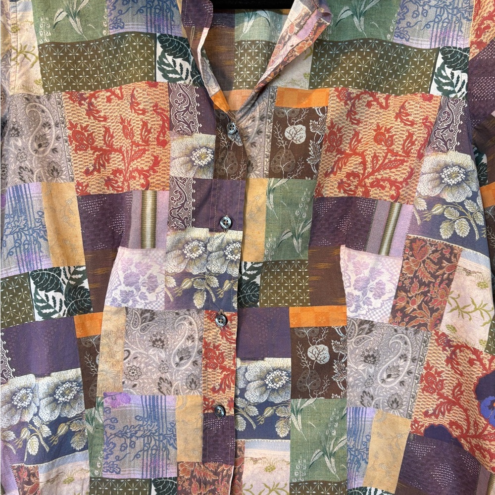 Etro Multicolor Patchwork Casual Shirt - image 2